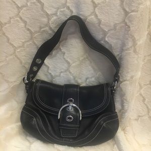 Black Coach Buckle Purse